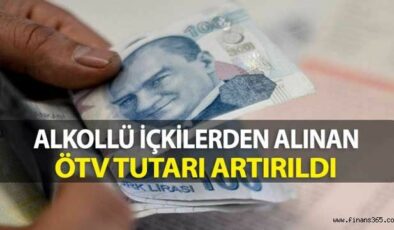 Alkollü İçkilerden Alınan Özel Tüketim Vergisi Artırıldı
