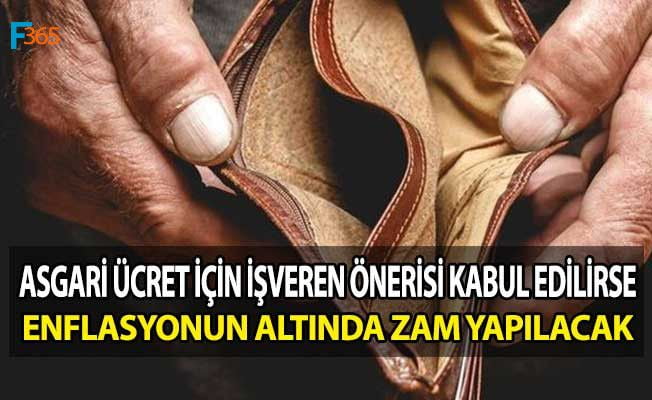 Asgari Ücret İçin İşveren Önerisi Kabul Edilirse Enflasyon Oranının Altında Zam Yapılmış Olacak