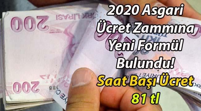 Asgari Ücretlilere 2020 Zammı İçin Formül Bulundu! Saat Başı 81 tl Ödeniyor