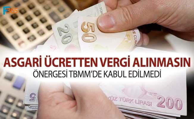 Asgari Ücretten Vergilerin Kaldırılmasını Öngören Araştırma Önergesi TBMM’de Görüşüldü