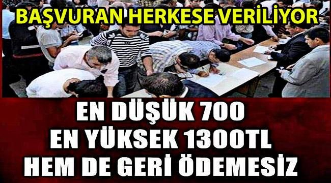 Başvuran Herkese Veriliyor! 700 TL ile 1300 TL Arası Maddi Yardım