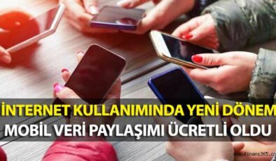 Cep Telefonundan İnternet Paylaşımı Ücretli Oldu