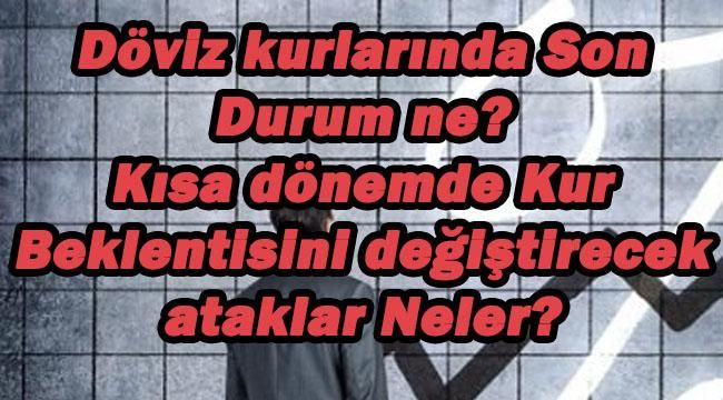 Döviz kurlarında Son Durum ne? Kısa dönemde Kur Beklentisini değiştirecek ataklar Neler?