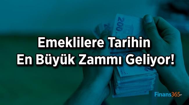 Emeklilere Tarihin En Büyük Zammı Geliyor!