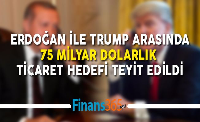 Erdoğan ile ABD Başkanı Trump Arasında 75 Milyar Dolarlık Ticaret Hedefi Teyit Edildi