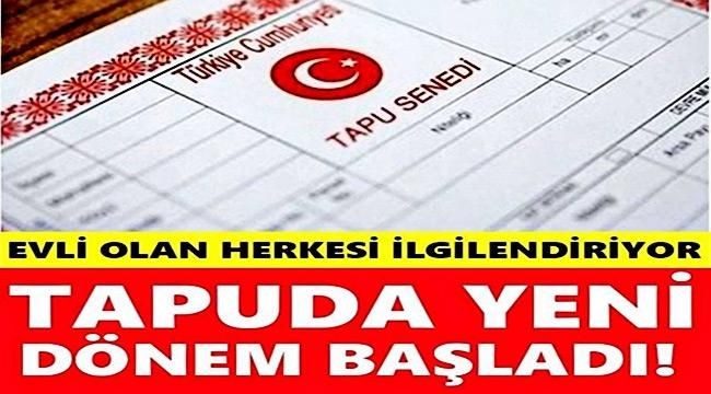 Evliler Dikkat Tapuda Sistem Değişti! Evli Olan Herkesi İlgilendiren Değişiklik!