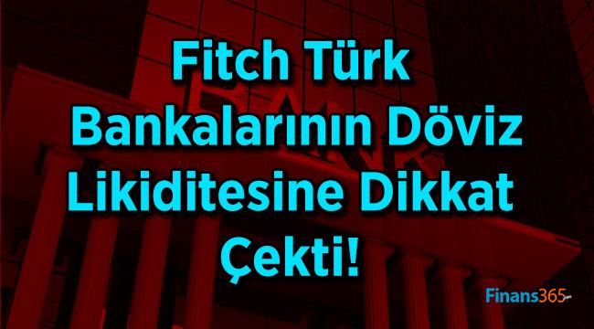 Fitch Türk Bankalarının Döviz Likiditesine Dikkat Çekti!