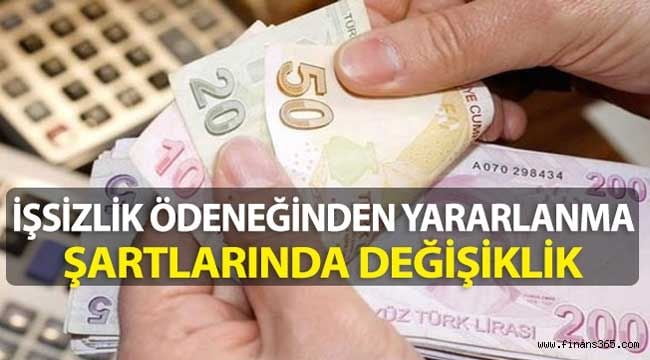 İşsizlik Maaşından Yararlanma Şartlarında Değişiklik