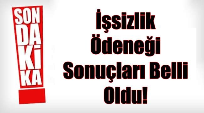 İşsizlik Ödeneği Sonuçları Belli Oldu!