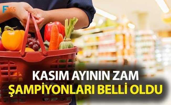 Kasım Ayının Zam Şampiyonları Belli Oldu! İşte Fiyatı En Çok Artan ve Azalan Ürünler