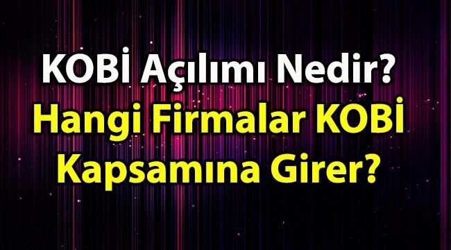 KOBİ Açılımı Nedir? Hangi Firmalar KOBİ Kapsamına Girer?