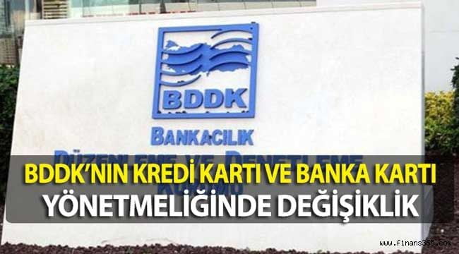 Kredi Kartı ve Banka Kartı Yönetmeliğinde Değişiklik