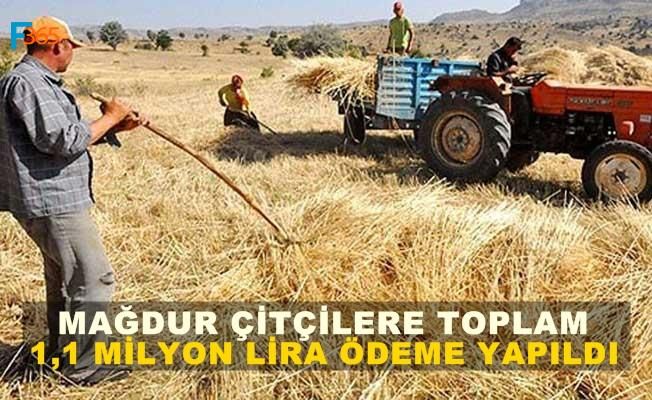 Mağdur Çiftçilere 1,1 Milyar Lira Ödeme Yapıldı