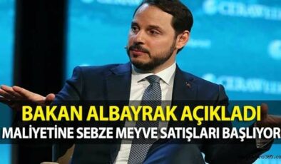 Maliye Bakanı Albayrak: Belediyeler Maliyetine Sebze ve Meyve Satışına Başlayacak