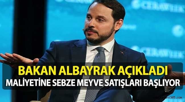 Maliye Bakanı Albayrak: Belediyeler Maliyetine Sebze ve Meyve Satışına Başlayacak