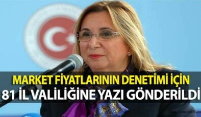 Market Fiyatları Konusunda 81 İlin Valiliğine Denetim Yazısı