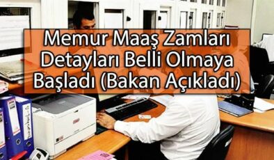 Memur Maaş Zamları Detayları Belli Olmaya Başladı (Bakan Açıkladı)