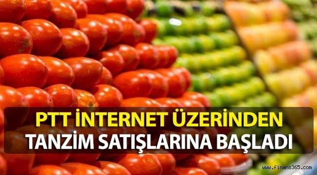 PTT İnternet Üzerinden Sebze Meyve Satışlarına Başladı