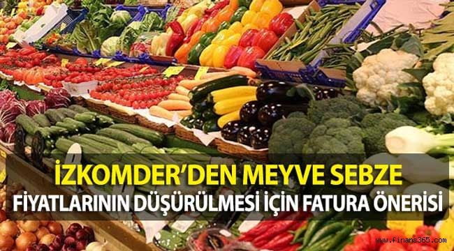 Sebze ve Meyve Fiyatlarının Düşürülmesinde Fatura Önerisi