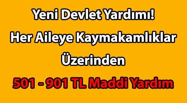 Yeni Maddi Yardımlar Başladı! Kaymakamlıklar Üzerinden 501-901 TL Arasında Ailelere Maddi Yardım