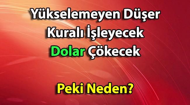 Yükselemeyen Dolar Gözünü Aşağı Dikti! Her An Şarampole Yuvarlanabilir!