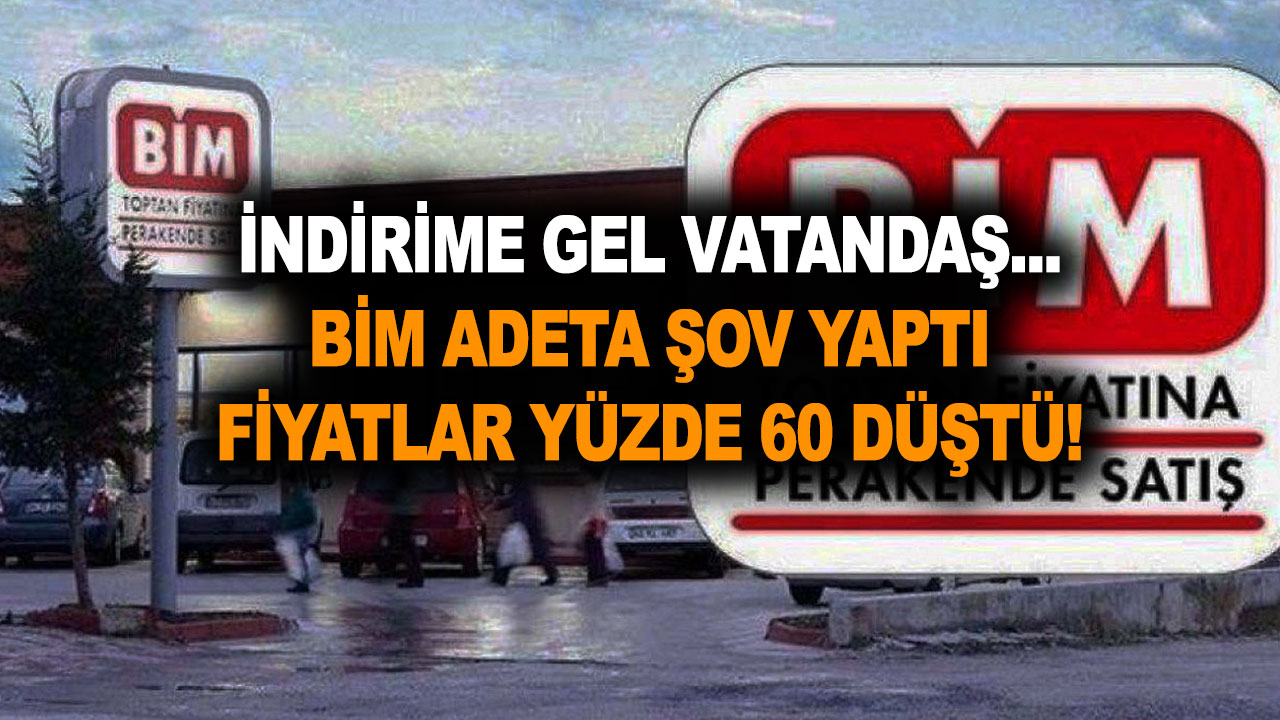 BİM 1 Kasım aktüel kataloğa özel yeni kampanyasını adeta şov yaparak duyurdu! Yüzde 60… İndirime gel vatandaş…