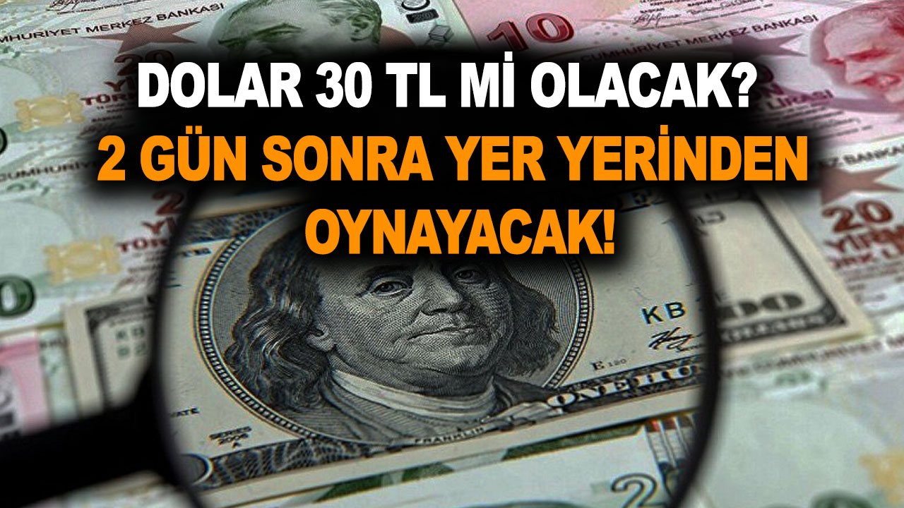 Dolar 30 TL mi olacak, yoksa 8 TL’ye mi düşecek? 2 gün sonra yer yerinden oynayacak
