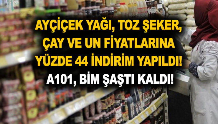 Migros, Tarım Kredi ve Shock reduced the prices of sunflower oil, granulated sugar, tea and flour by 44 percent!  A101, BİM was surprised!