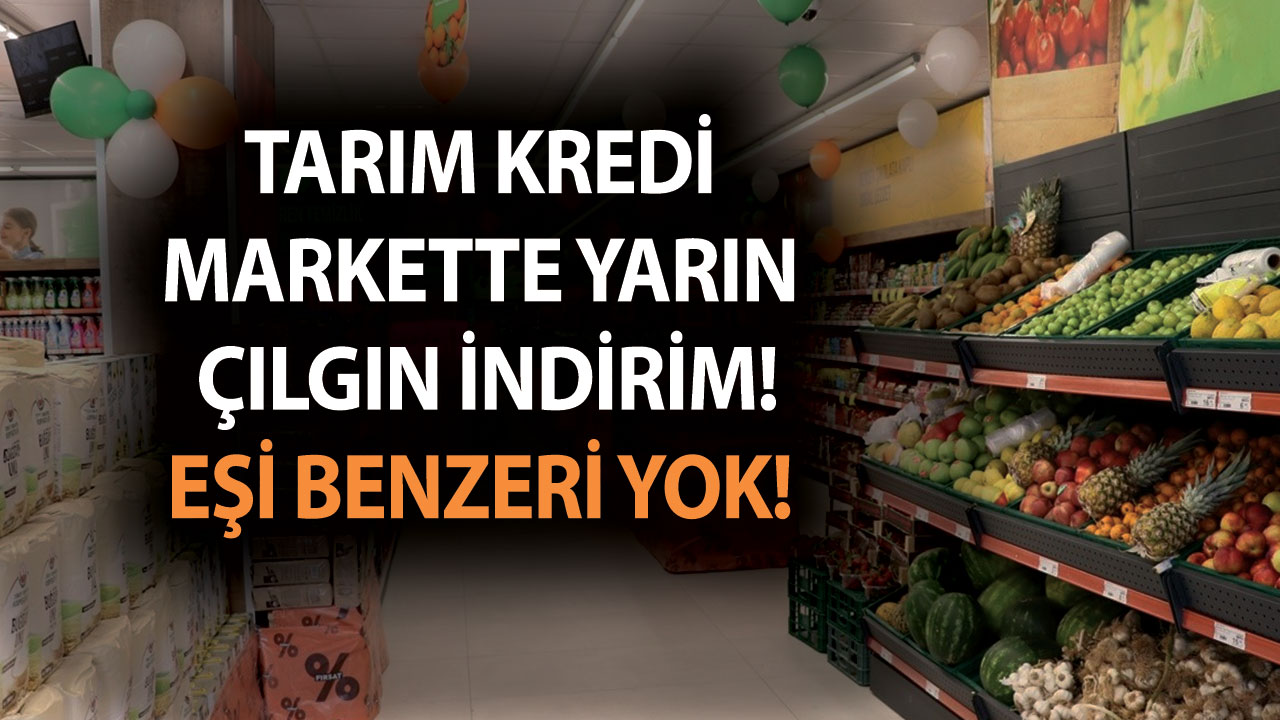 Tarım Kredi Markette yarın ayçiçek yağı, et, sucuk, şeker ve çayda çılgın indirim! Eşi benzeri yok!