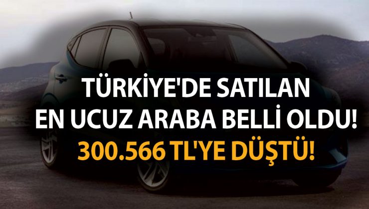 1 Aralık 2022 ÖTV indirimi sonrası Türkiye’de satılan en ucuz araba belli oldu! 300.566 TL’ye düştü