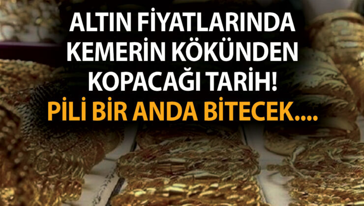 Altın fiyatlarında kemerin kökünden kopacağı tarih! Üstüne basa basa uyardı! Pili bir anda bitecek….