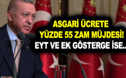 Asgari ücrete yüzde 55 zam müjdesi! 3600 ek gösterge ve EYT’de kesinleşti! Başkan Erdoğan açıkladı