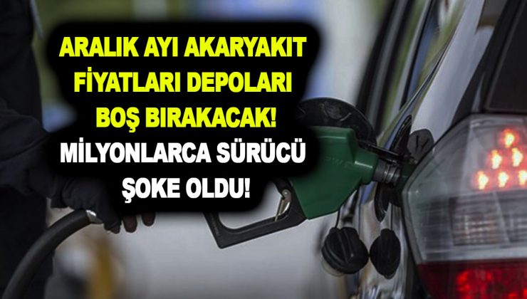 Benzin ve dizelde zam bombardımanı kapıyı çaldı! Aralık ayı benzin fiyatları depoları kurutacak!