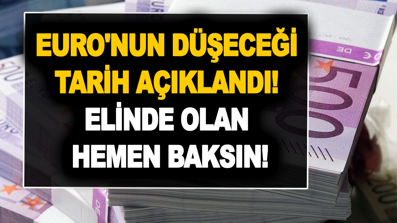 Euro’nun düşeceği tarih açıklandı! Elinde olan hemen baksın! Sene sonuna kadar…