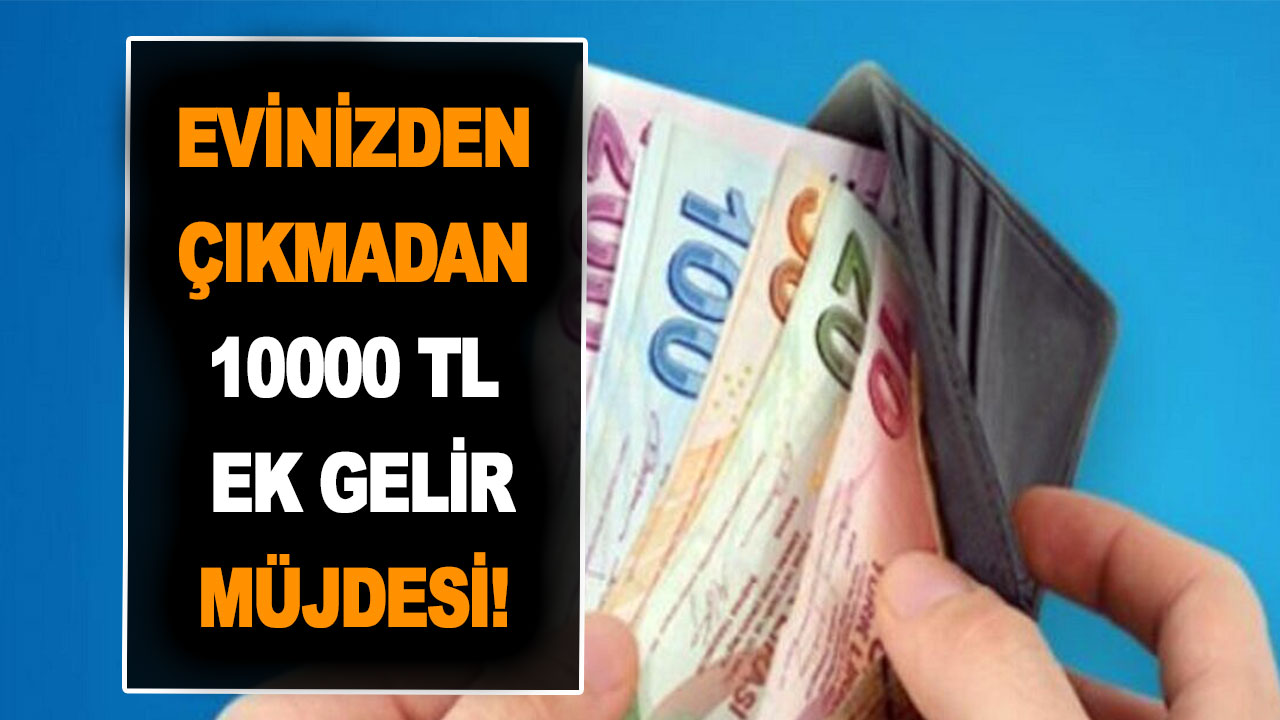 Evinizden çıkmadan her ay 10000 TL ek gelir sağlamak isteyenler haberimize dikkat! Bunları yapan bayram ediyor