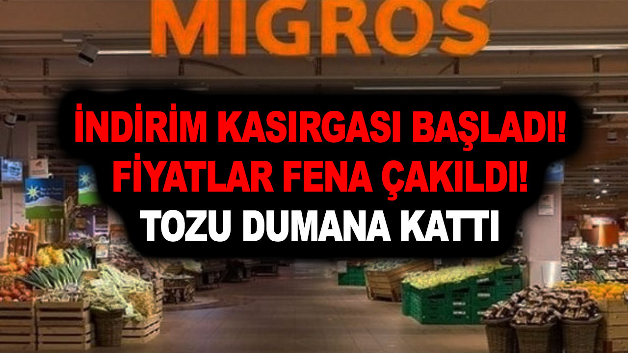 Migros indirim kasırgası! Ayçiçek yağı, kırmızı et, toz şeker ve çay fiyatları fena çakıldı! Tozu dumana kattı 