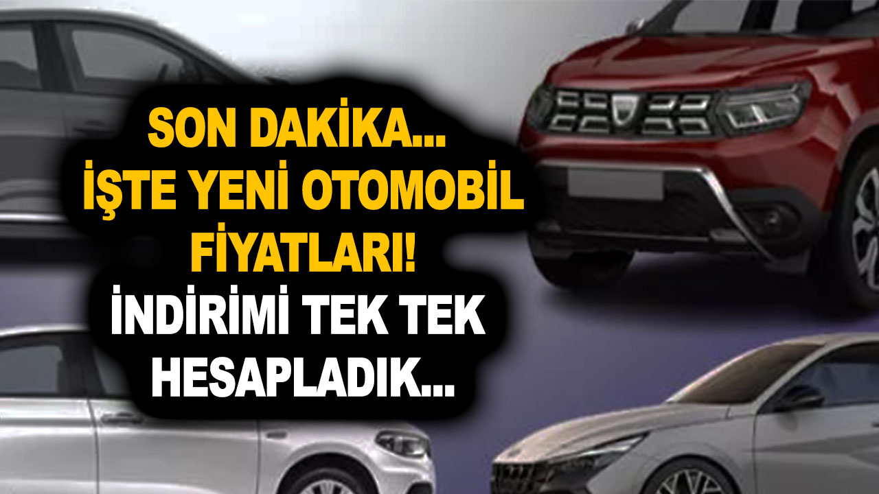 ÖTV indirimi sonrası Hyundai, Toyota, Fiat Egea, Renault, Clio, Seat, Hyundai, Volkswagen fiyat listesi Kasım 2022 bomba!