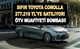 Sıfır Toyota Corolla 1.5 Vision 277.219 TL’ye satılıyor! ÖTV muafiyeti bombası geldi
