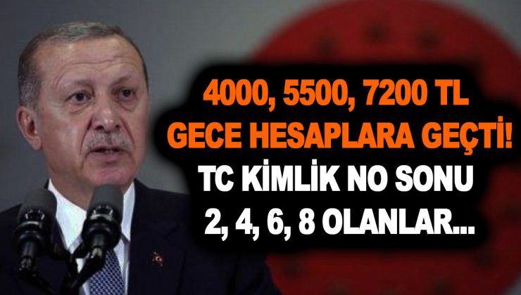 TC Kimlik No sonu 2, 4, 6, 8 olan emekliler için tarih belli oldu! 4000, 5500, 7200 TL gece hesaplara geçti!