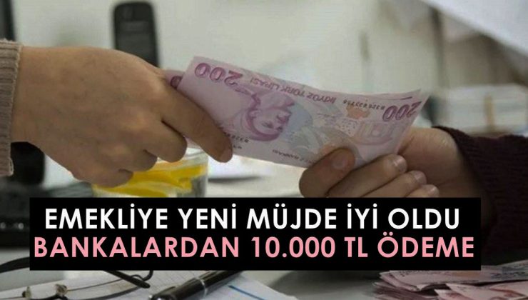Yalnızca emekliler için yapıldı! Maaşlardan 407,49 TL kesilip 10 Bin TL kredi alabilirsiniz! Halk, Vakıf, Ziraat Bankası…