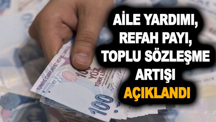 5 Aralık memur ve memur emeklisi maaş zamları ne kadar oldu? Aile yardımı, refah payı, toplu sözleşme artışı açıklandı