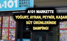 A101 markette yoğurt, ayran, peynir, kaşar ve diğer süt ürünlerinde damping! Tarım Kredi Marketi bile solladı!