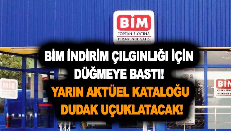 BİM indirim çılgınlığı için düğmeye bastı! Yarın 30 Aralık aktüel kataloğu dudak uçuklatacak fırsatlarla geliyor!