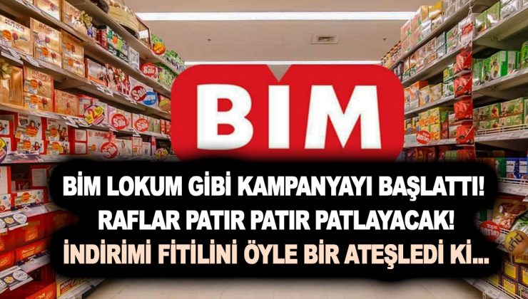 BİM lokum gibi kampanyayı başlattı raflar patır patır patlayacak! İndirimi fitilini öyle bir ateşledi ki…