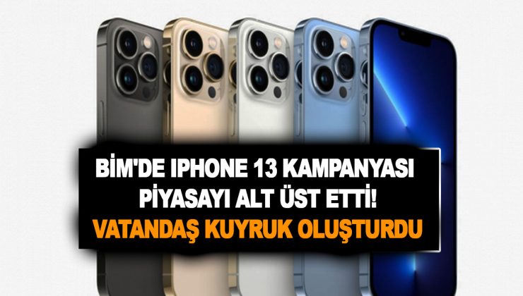 BİM’de iPhone 13 kampanyası piyasayı alt üst etti! Gürcistan’a gidip telefon almanıza gerek yok! Vatandaş kuyruk oluşturdu