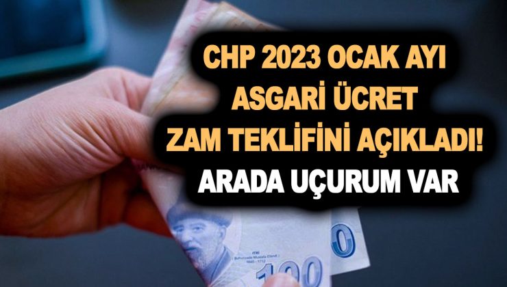 CHP 2023 Ocak ayı asgari ücret zam teklifini açıkladı! Bakan Vedat Bilgin’de karşılık verdi! Arada uçurum var