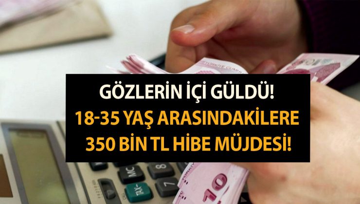 Gözlerin içi güldü! 18-35 yaş arasındakilere 350 bin TL hibe verilecek!