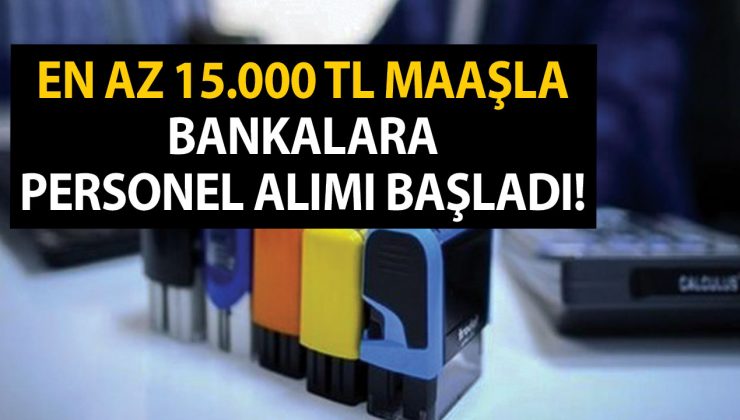 İŞKUR üzerinden 10-31 Aralık tarihleri arasında en az 15.000 TL maaşla bankalara personel alımı başladı!