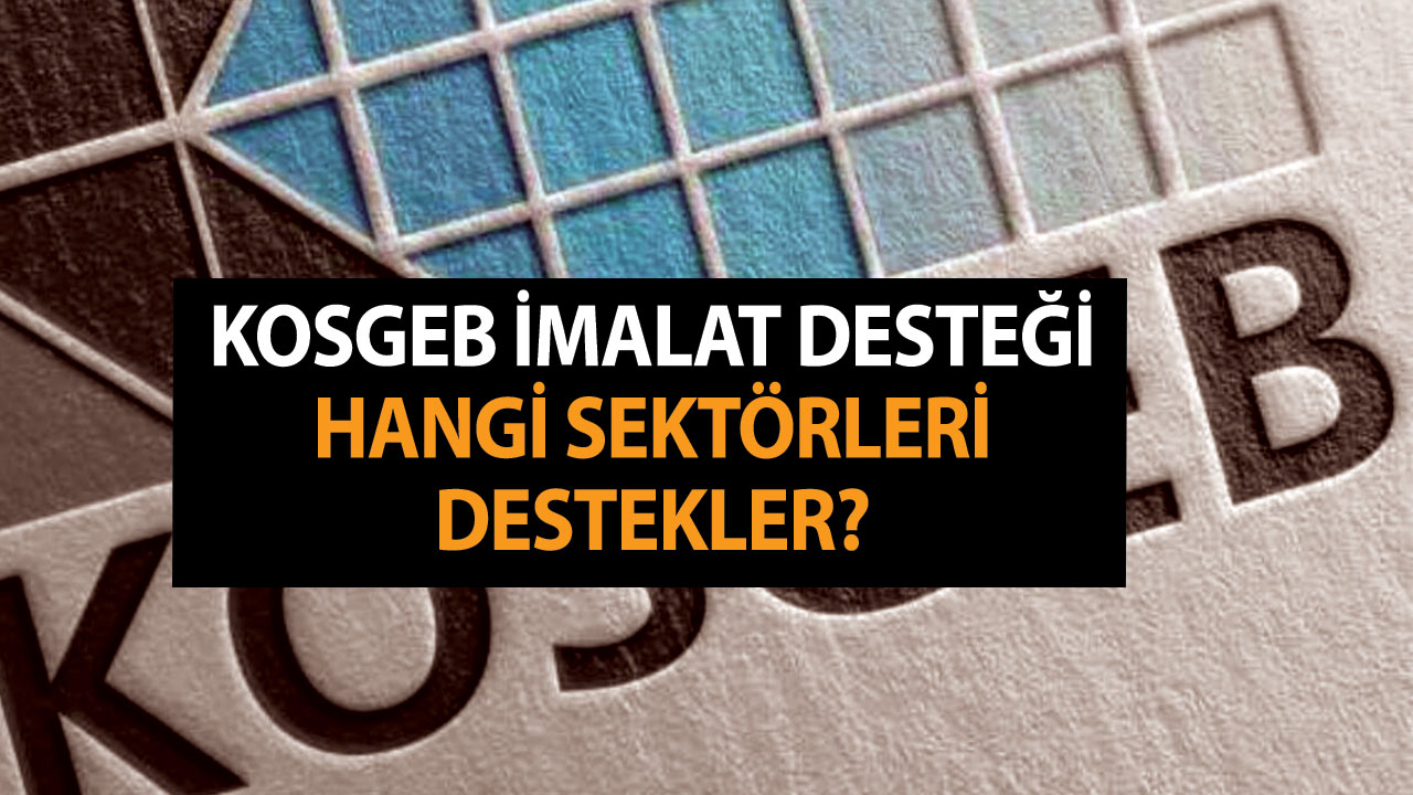 KOSGEB İmalat Desteği Hangi Sektörleri Destekler? İmalat Sektörü Neleri Kapsar?