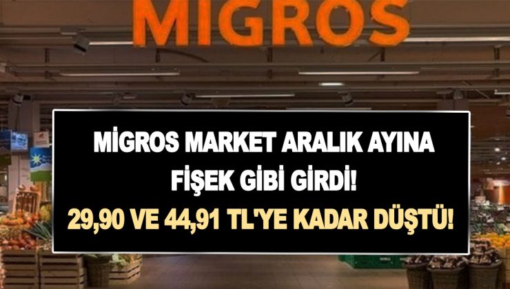 Migros market Aralık ayına fişek gibi girdi! 29,90 ve 44,91 TL’ye kadar düştü! Vatandaş kapıda kuyruk oldu